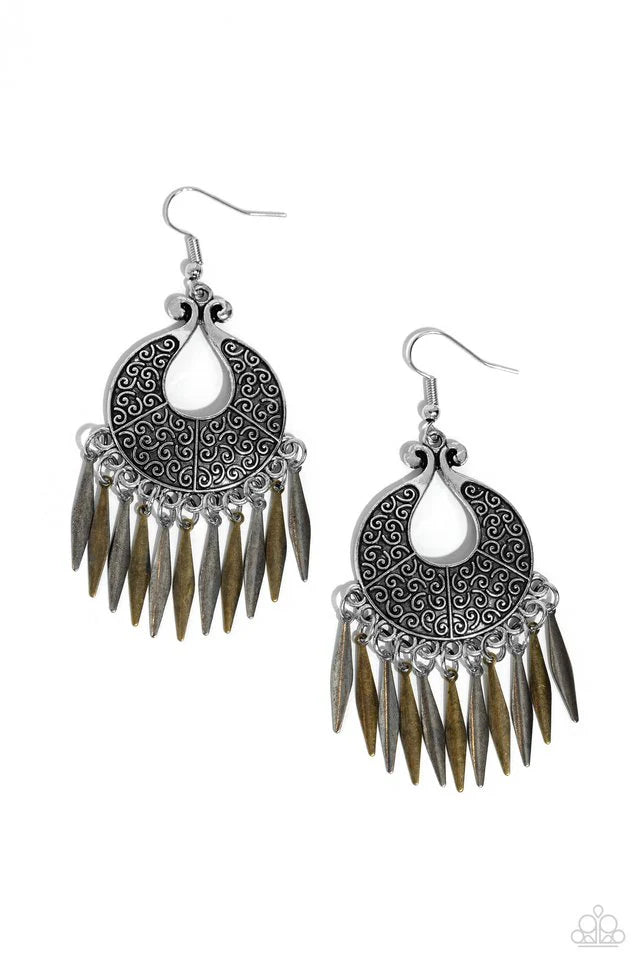 Paparazzi  Tribal Charm - Multi Earring