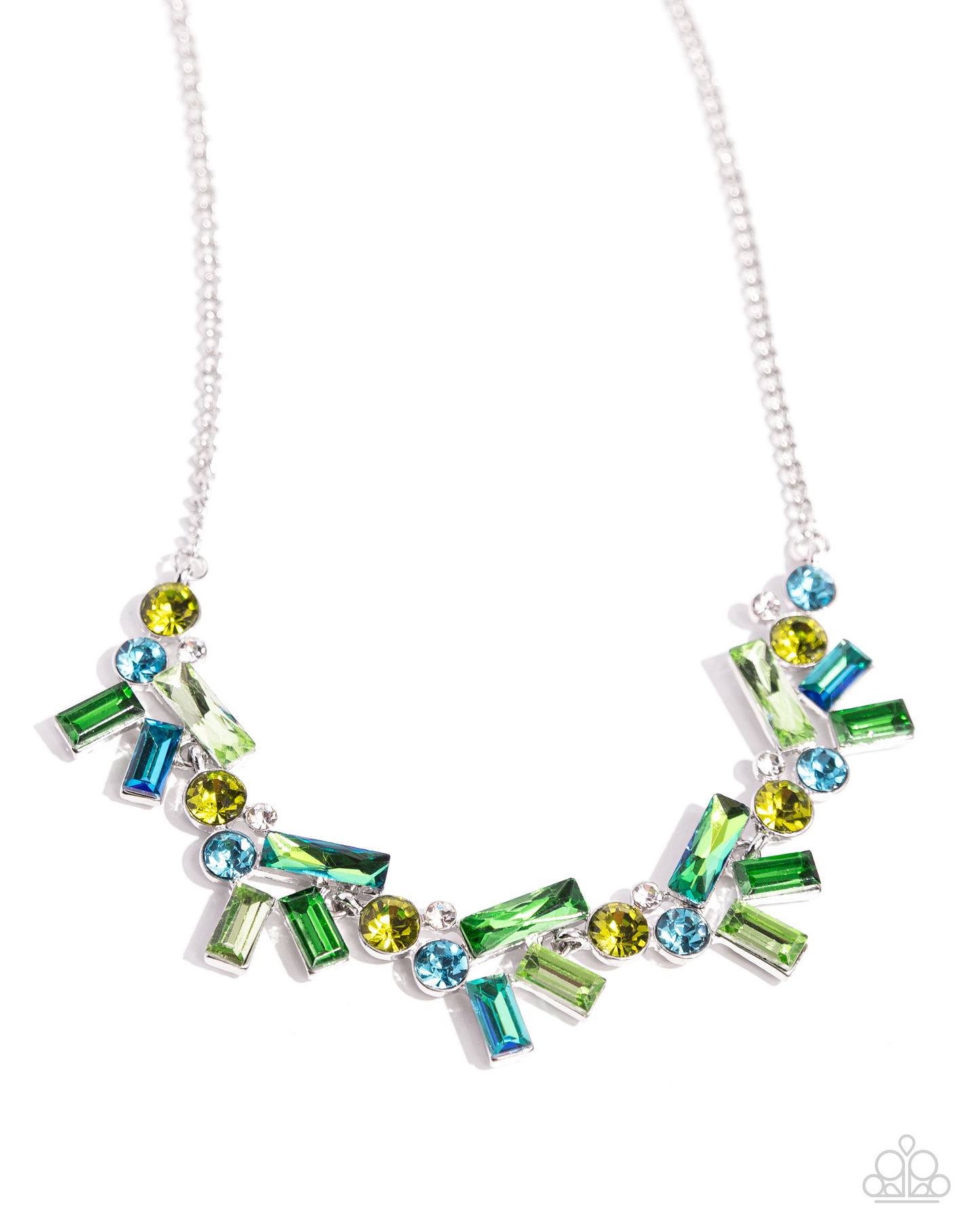 Paparazzi Serene Statement - Green Necklace P2ST-GRXX-137XX