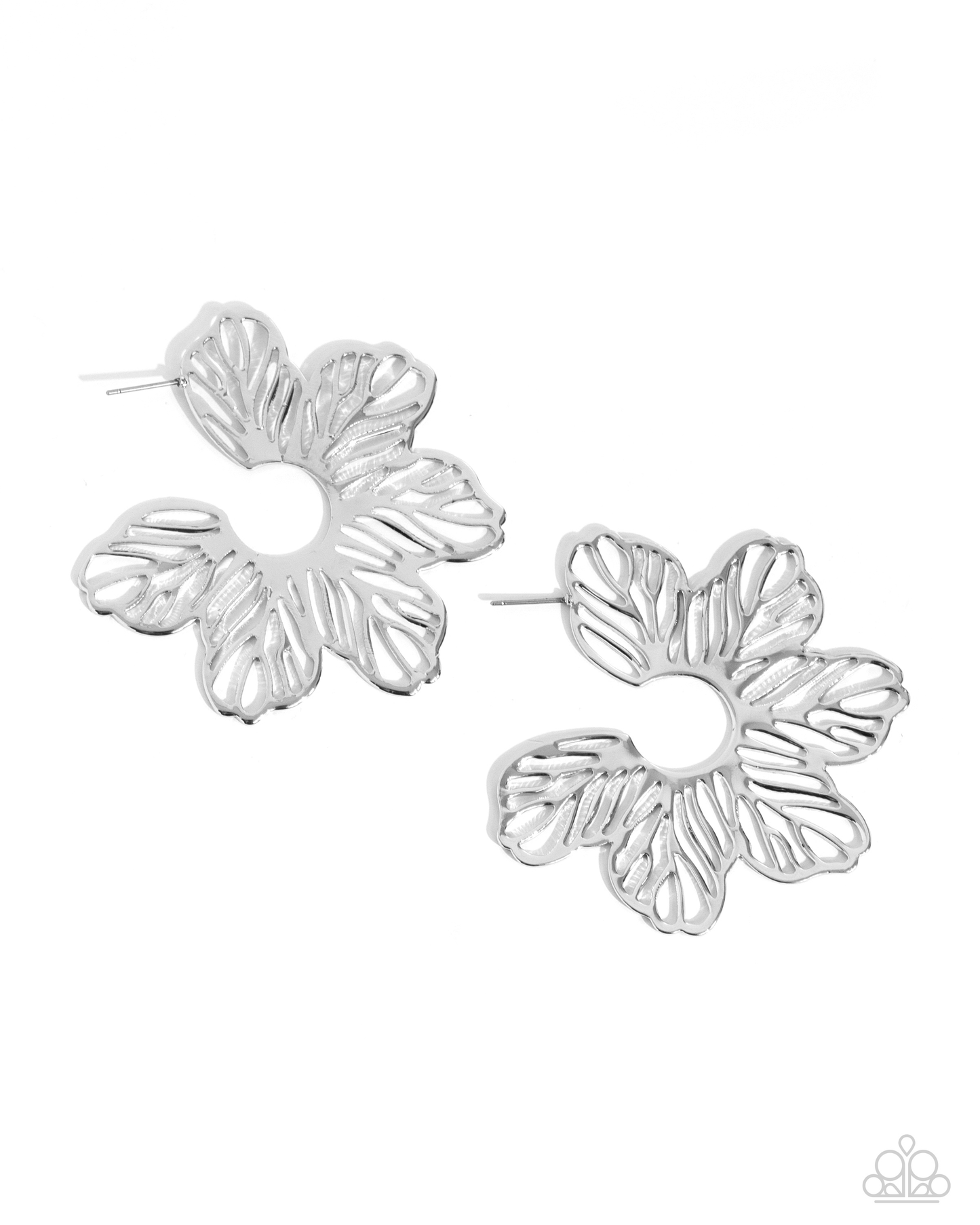 Paparazzi Floral Fame - Silver Post Earring P5HO-SVXX-400XX