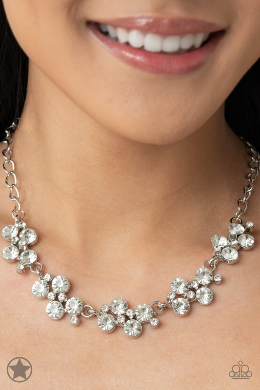 Hollywood Hills-White Blockbuster Necklace Item #P2RE-WTSV-066XX