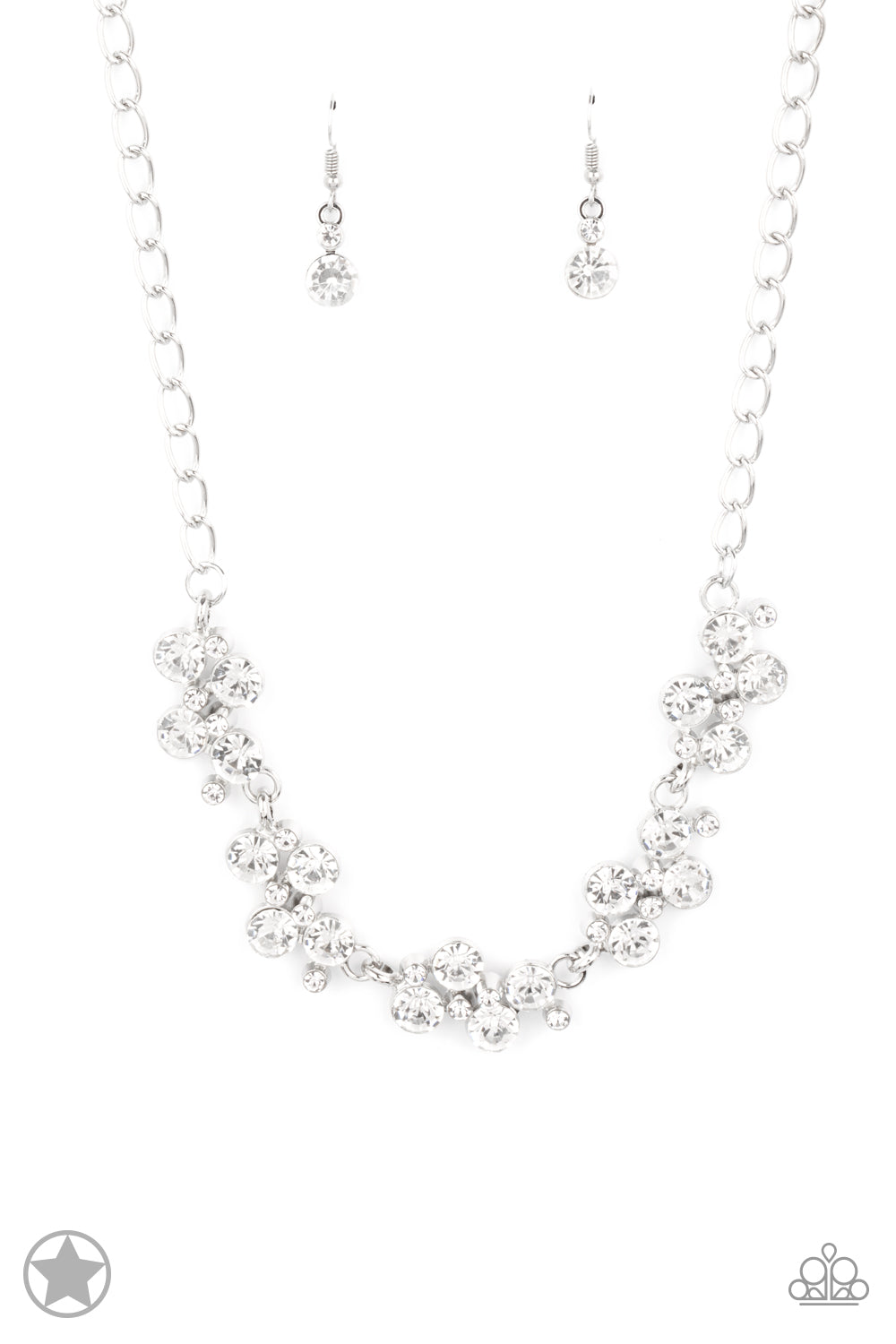 Hollywood Hills-White Blockbuster Necklace Item #P2RE-WTSV-066XX