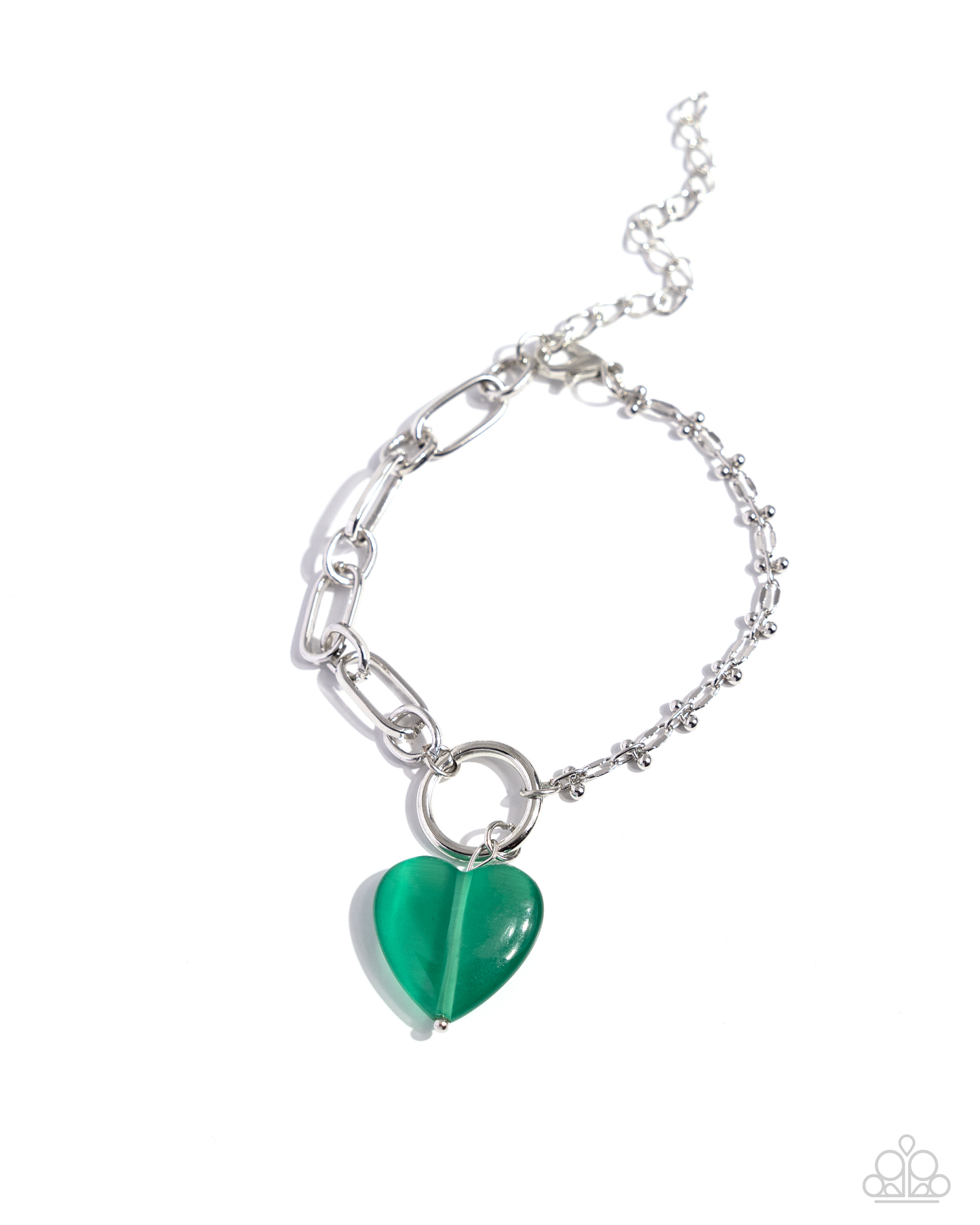 Paparazzi HEART Restoration - Green Bracelet P9WH-GRXX-217WE