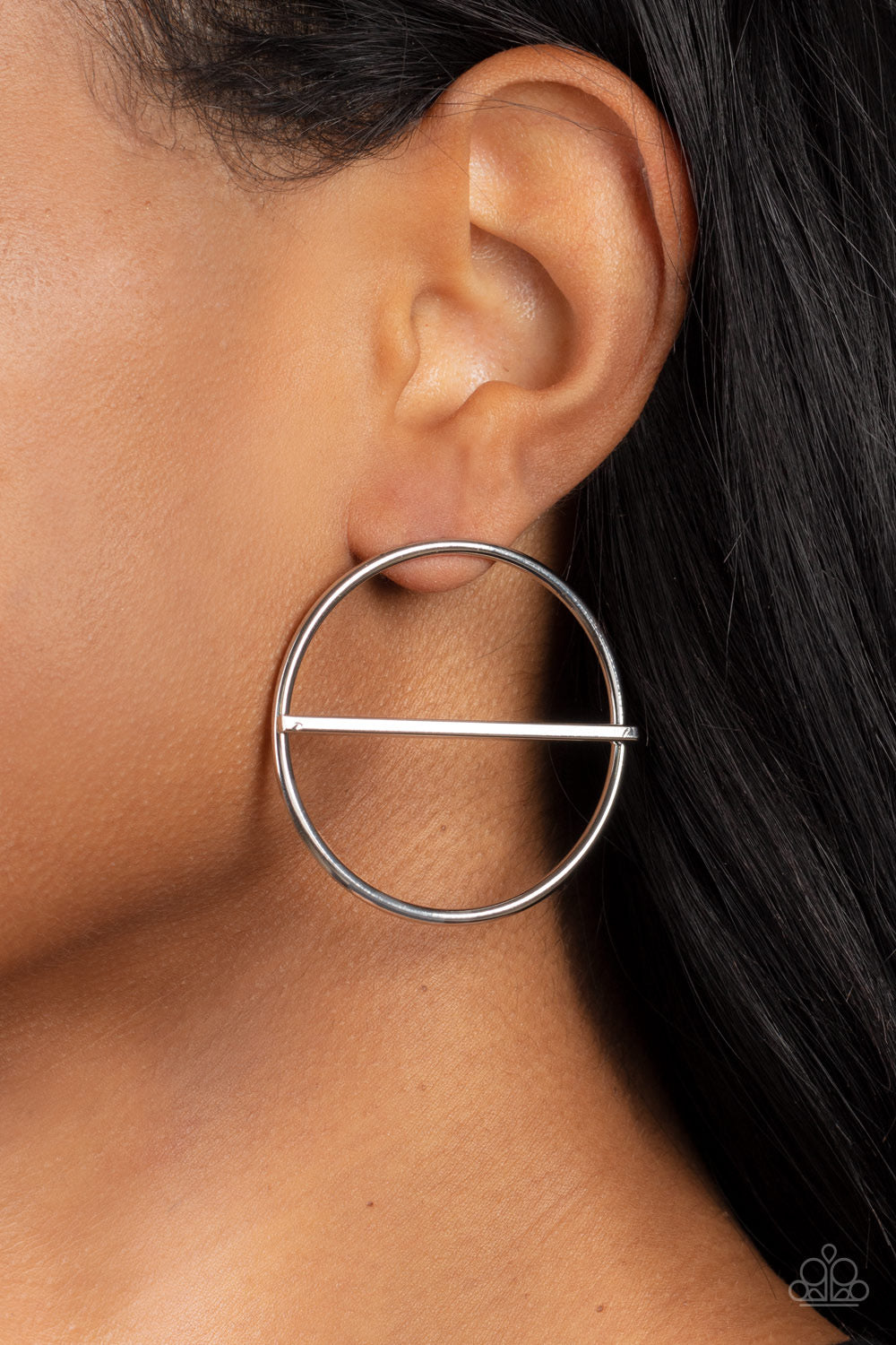 Paparazzi Dynamic Diameter - Silver Post Earring P5PO-SVXX-228XX