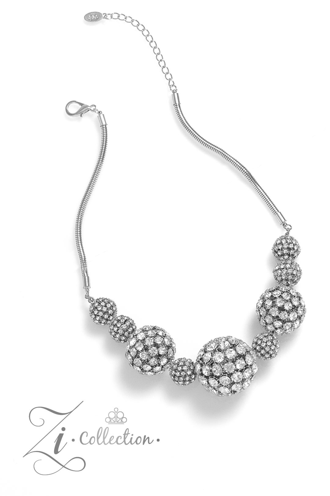 Paparazzi Undaunted - White Necklace Z2312