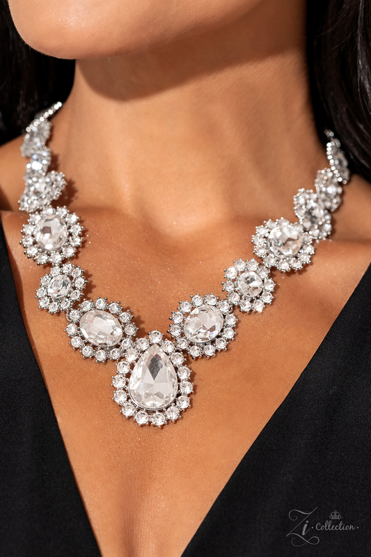 Paparazzi Everlasting - White Necklace Z2313