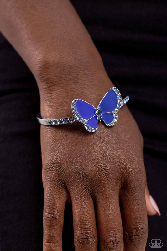 Paparazzi Particularly Painted - Blue Cuff Bracelet P9ST-BLXX-040XX