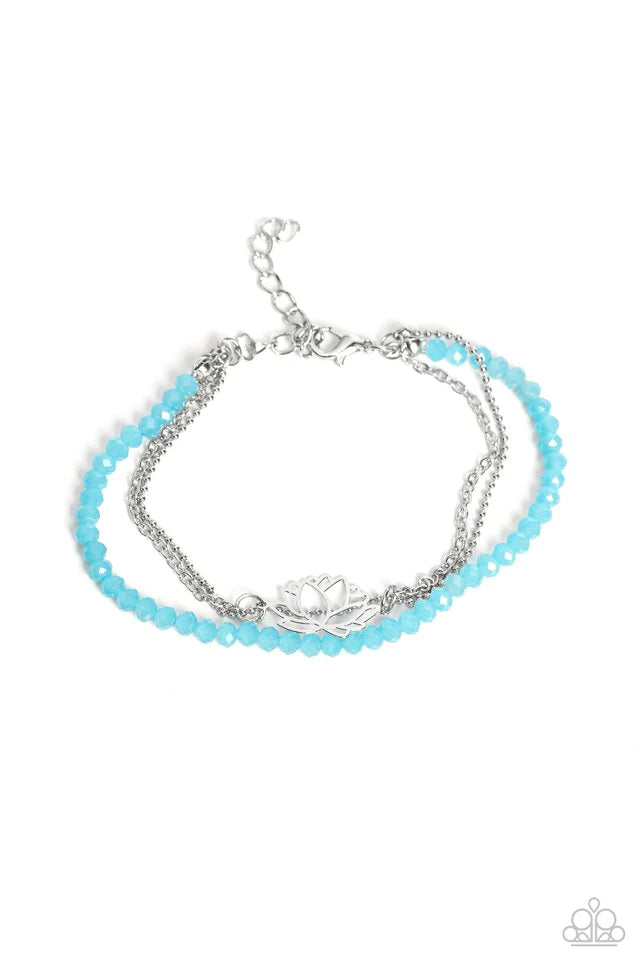 Paparazzi Bracelet ~ A LOTUS Like This - Blue