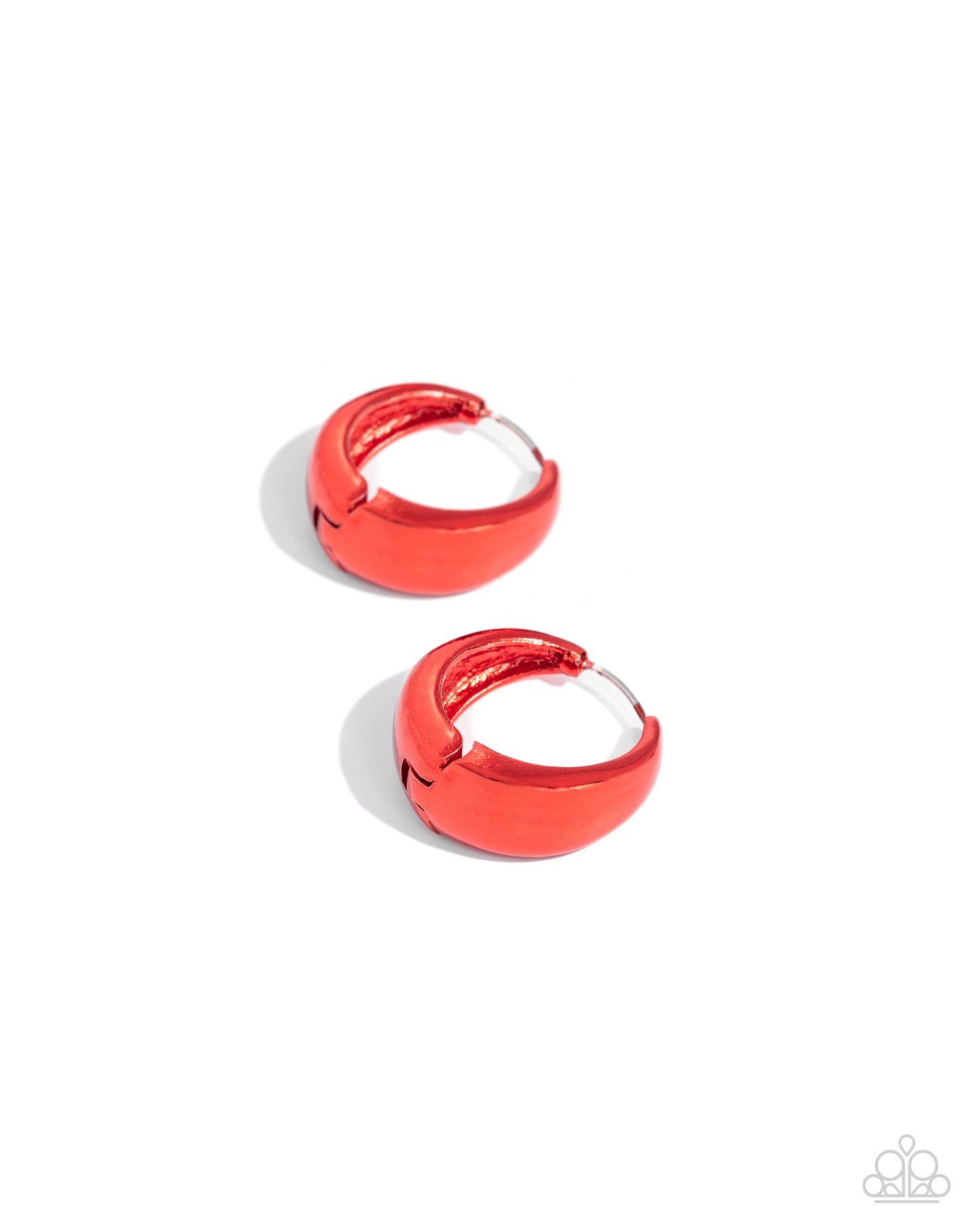 Paparazzi Colorful Curiosity - Red Hedge Earrings P5HO-RDXX-034XX