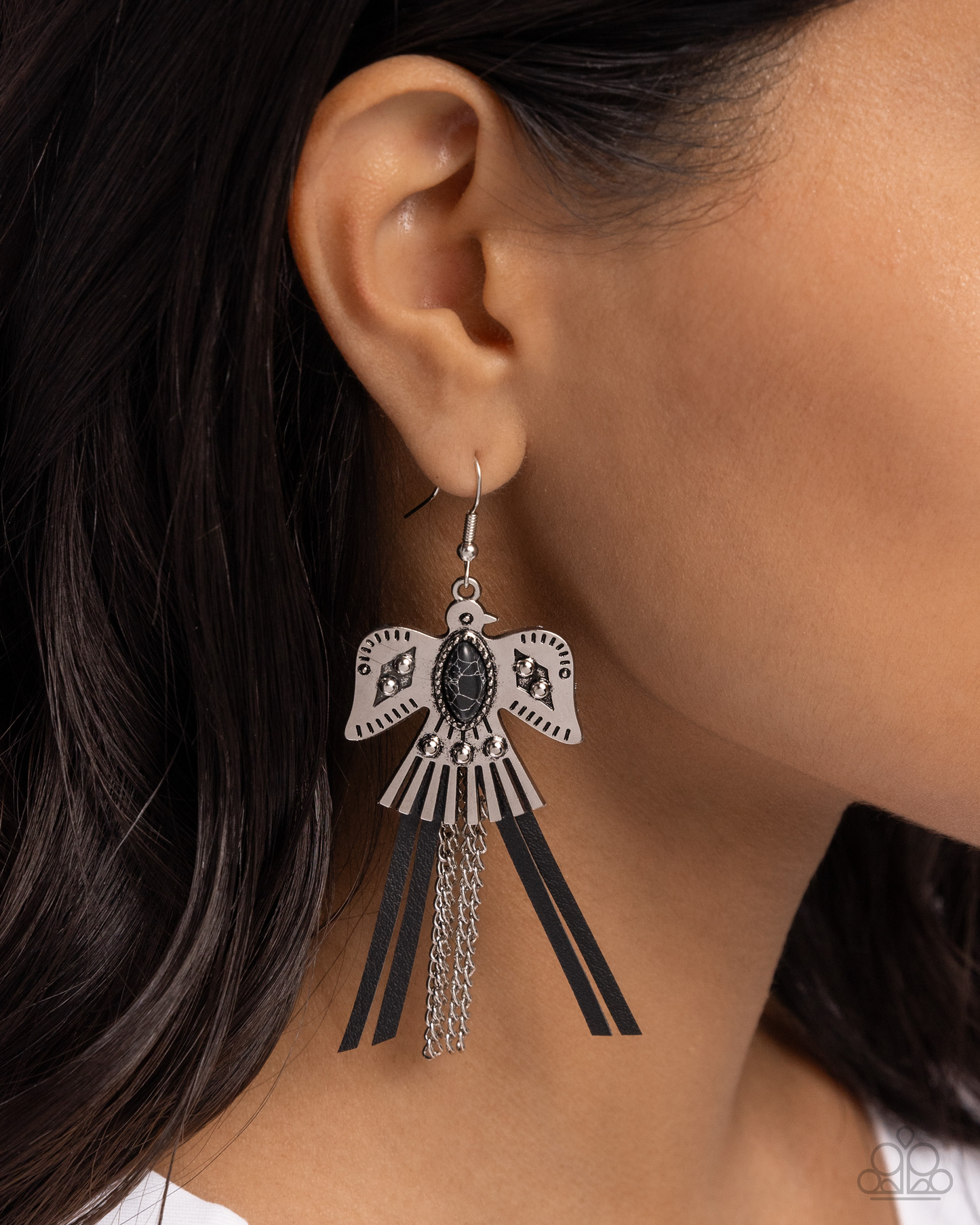 Paparazzi Southwestern Selfie - Black Earring P5SE-BKXX-351XX