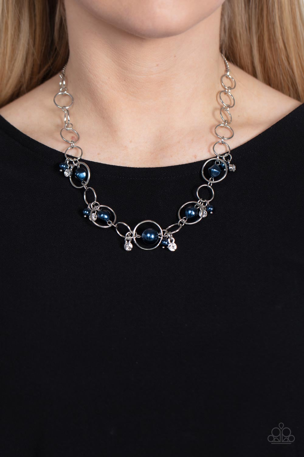 Think of the POSH-ibilities! - Blue Necklace P2RE-BLXX-390XX