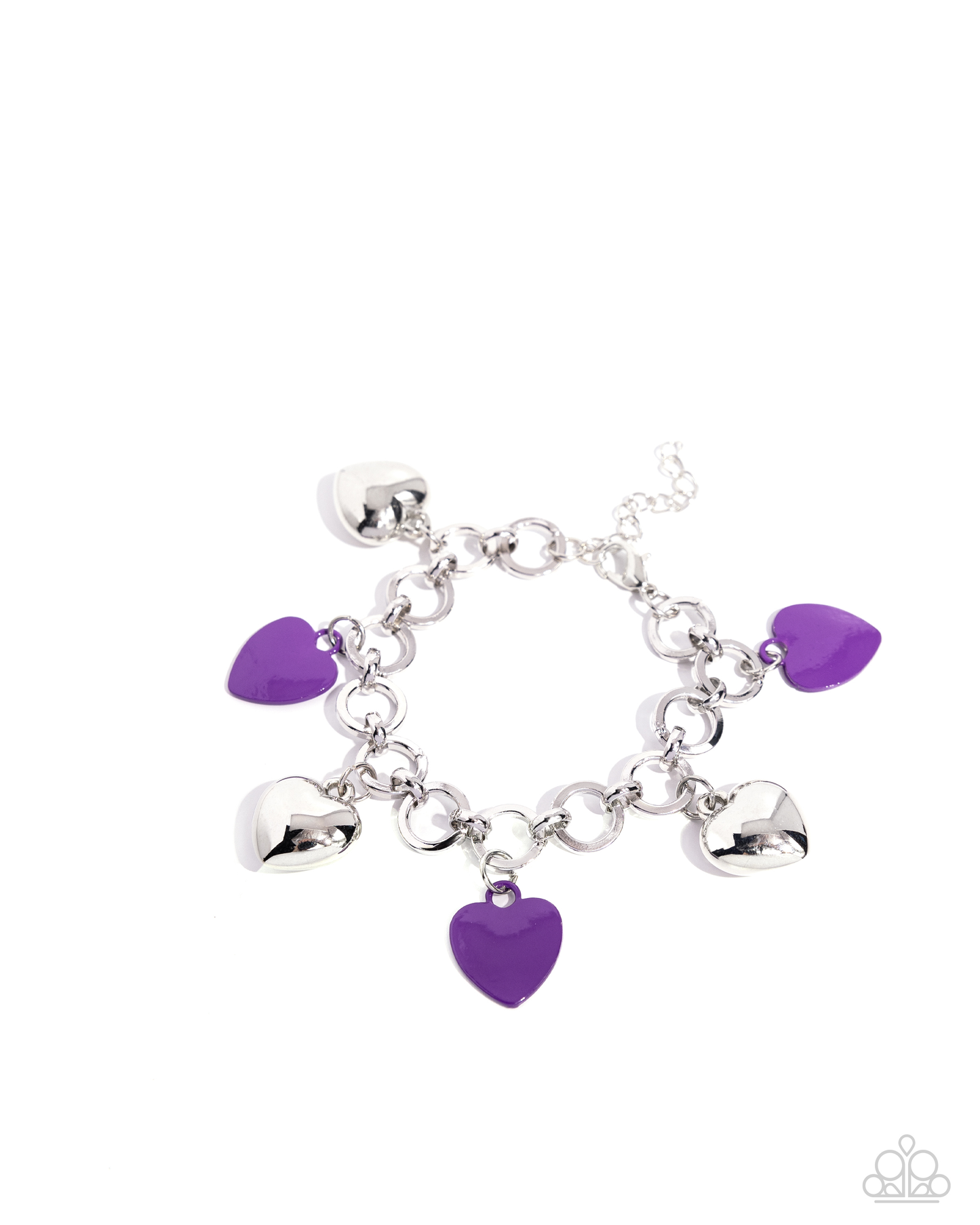 Paparazzi Whole Lotta Love - Purple Bracelet P9WH-PRXX-288XX