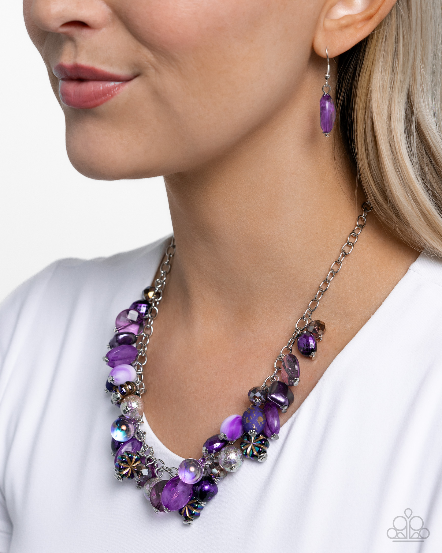 Paparazzi Offbeat Ofrenda - Purple Necklace P2WH-PRXX-451XX