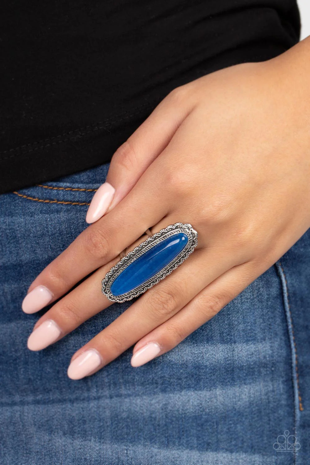 Eco Equinox - Blue Ring - Paparazzi Accessories