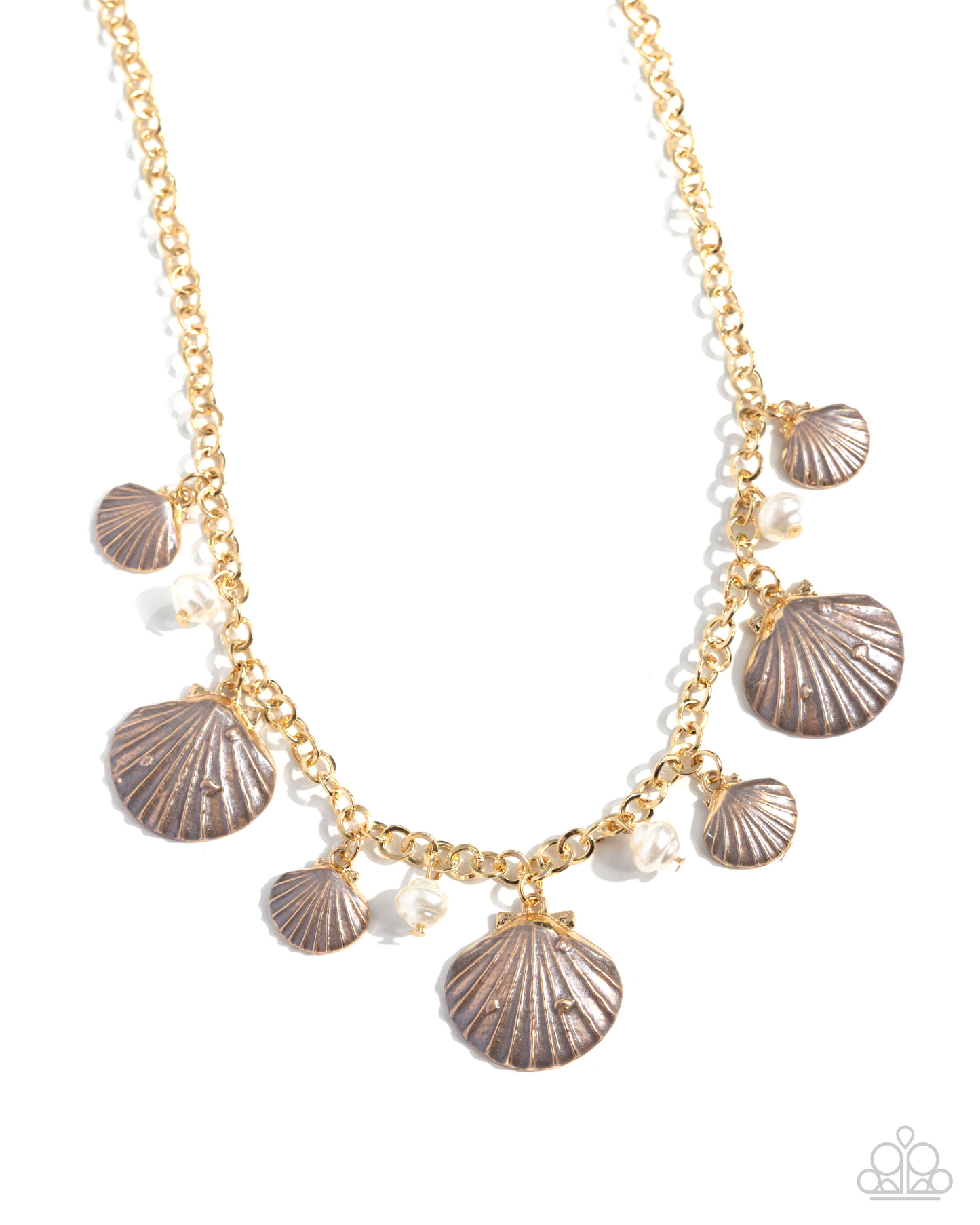 Paparazzi Seashell Sophistication - Brown Necklace P2ST-BNXX-083XX