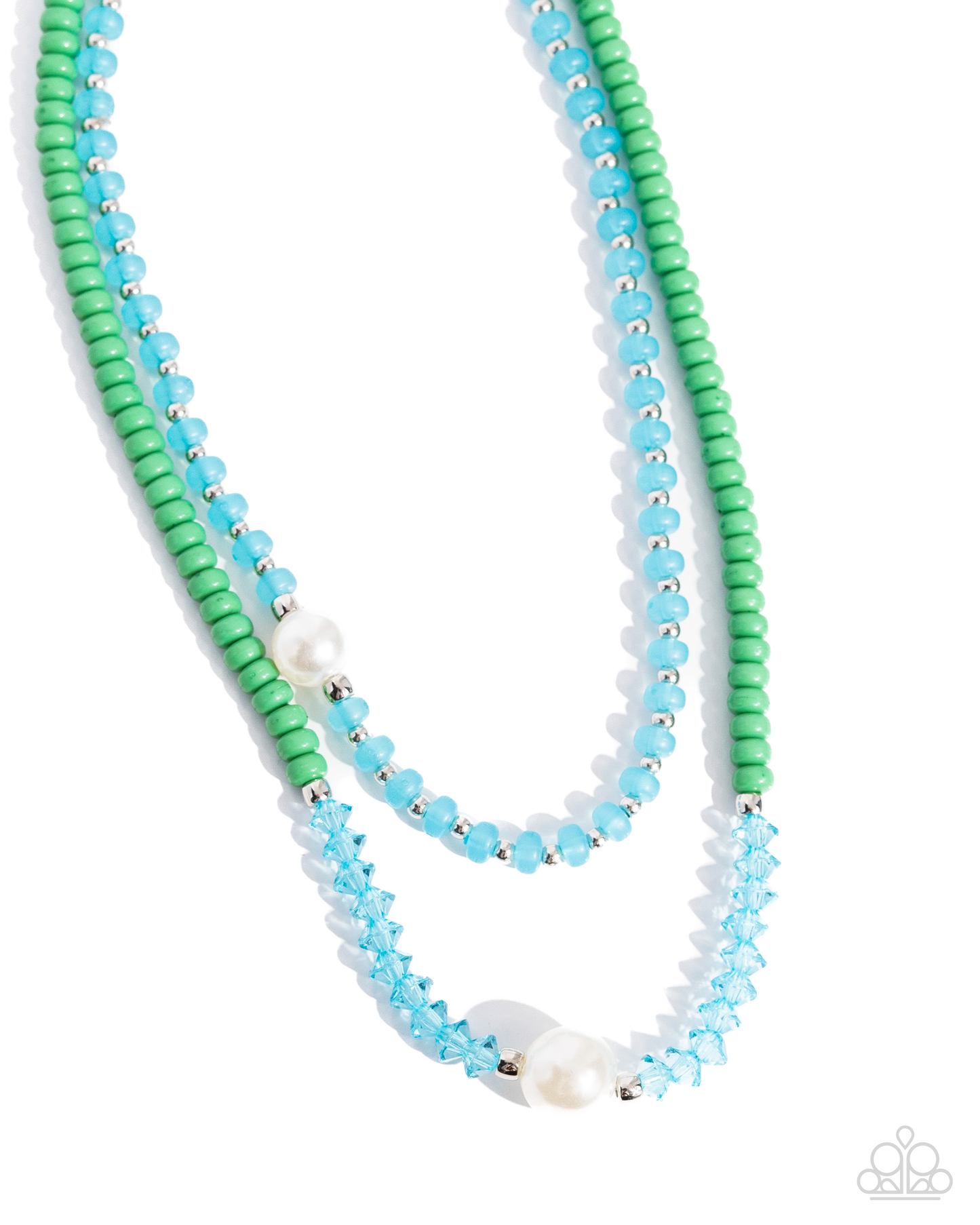 Paparazzi Multicolored Masquerade - Green Necklace P2RE-GRXX-294XX