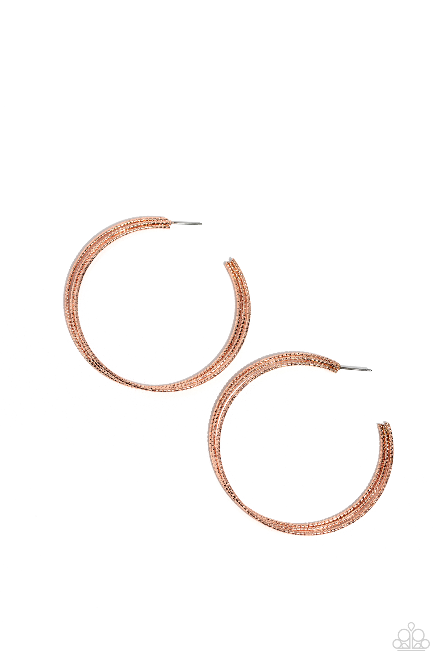 Paparazzi Candescent Curves - Copper Earring P5HO-CPSH-140XX