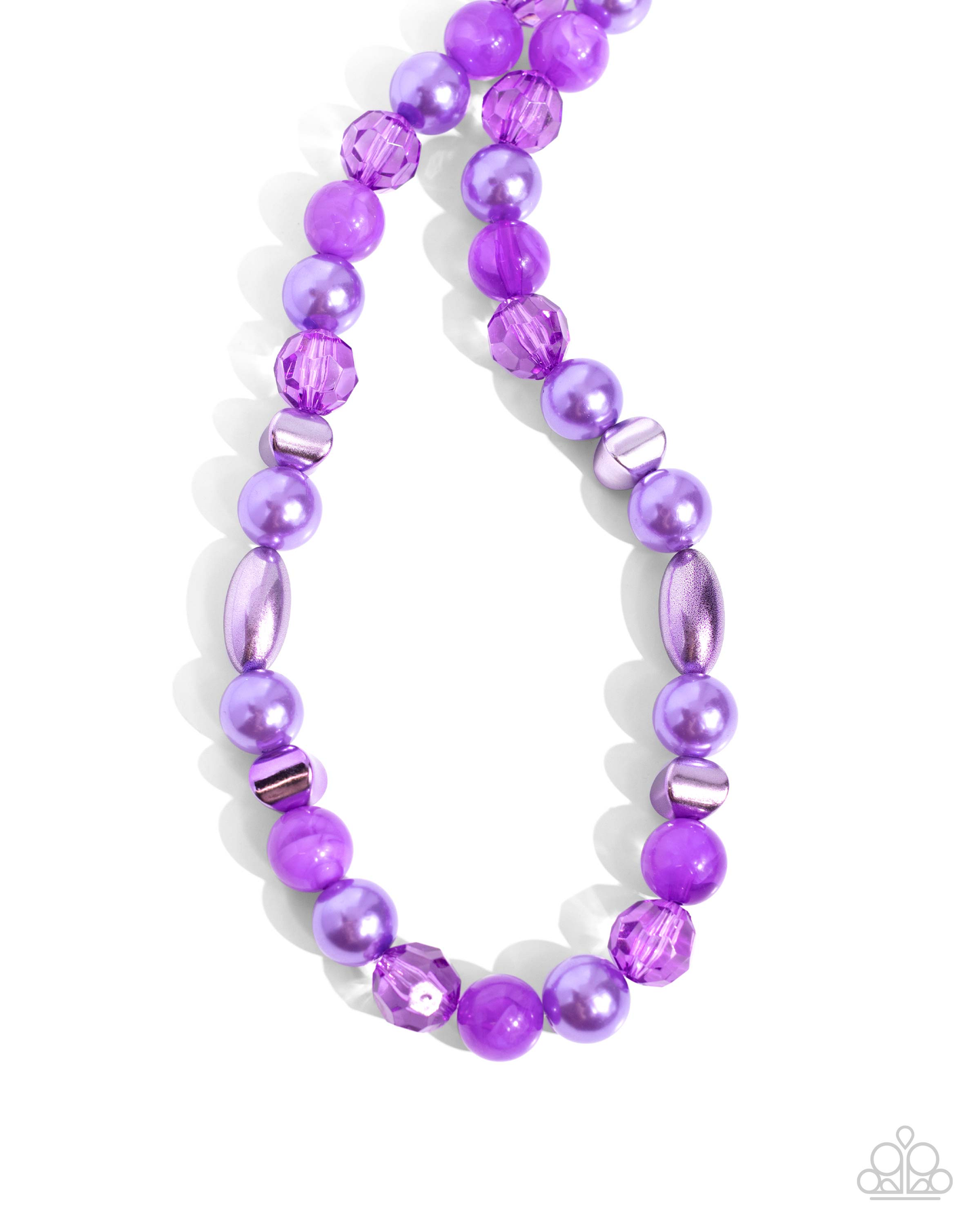 Paparazzi Plentiful Pearls - Purple Necklace P2WH-PRXX-455YM