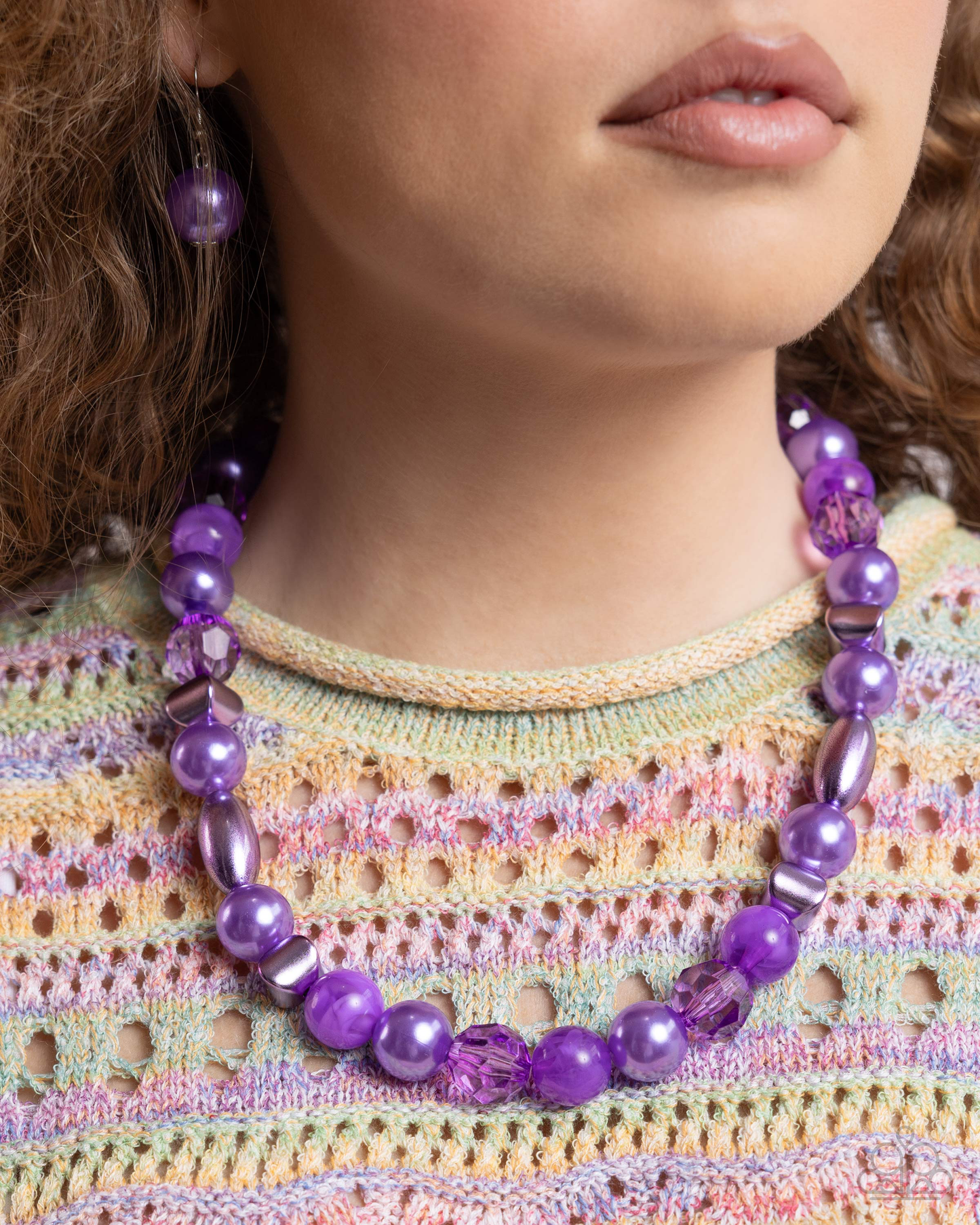 Paparazzi Plentiful Pearls - Purple Necklace P2WH-PRXX-455YM