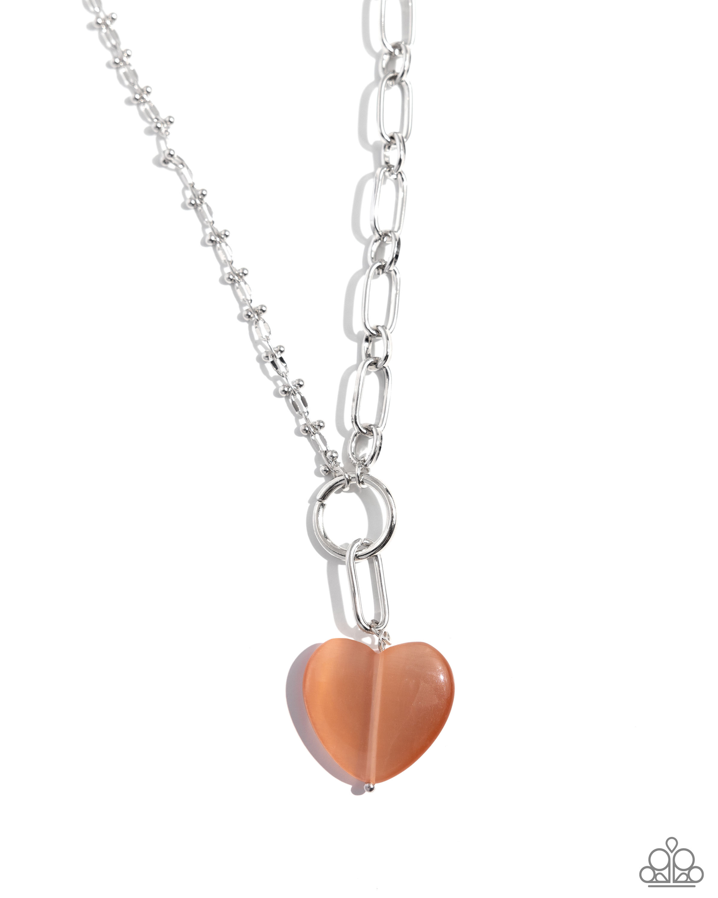 Paparazzi Definition of HEART - Orange Necklace P2WH-OGXX-282WD