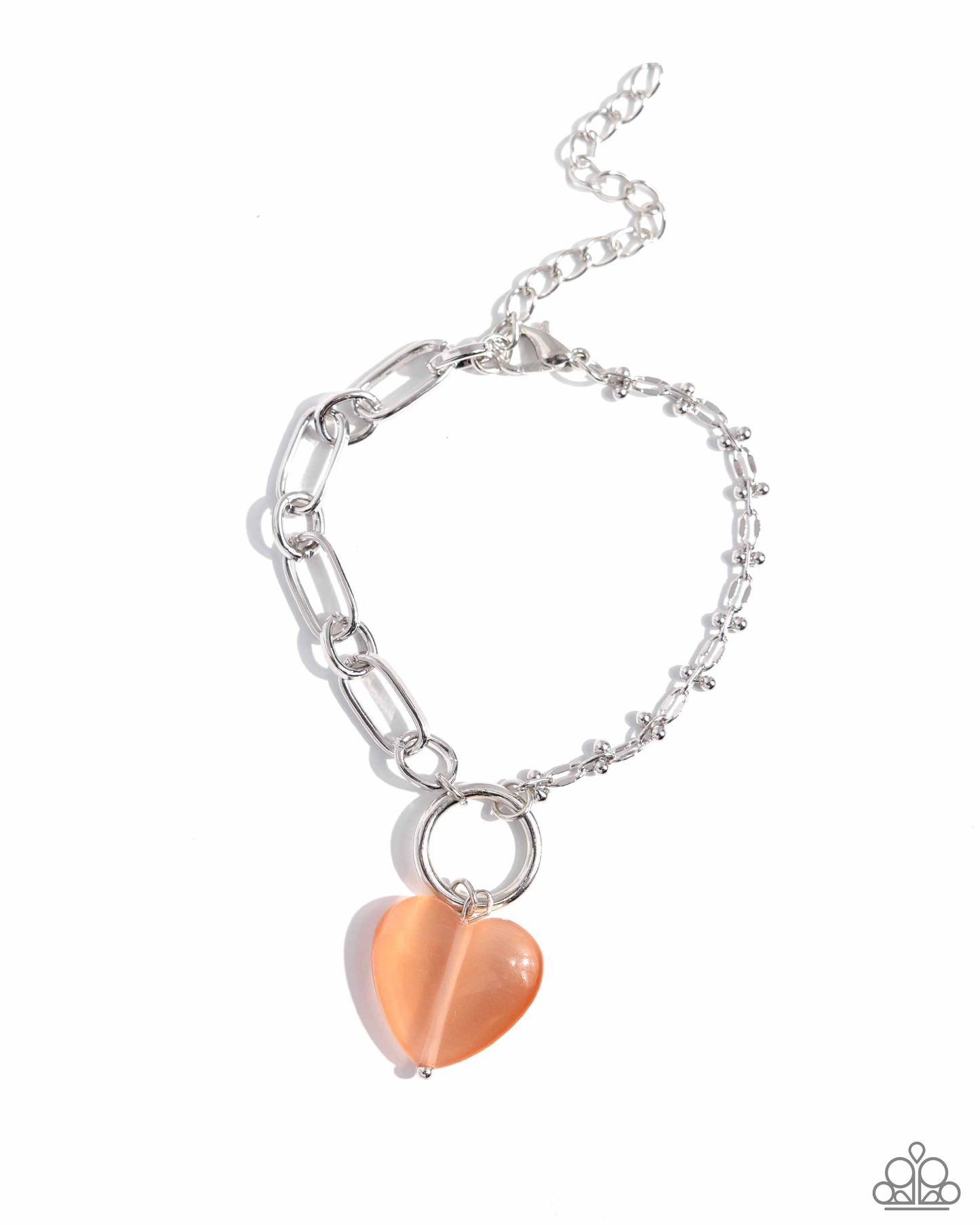 Paparazzi HEART Restoration - Orange Bracelet  P9WH-OGXX-154WD