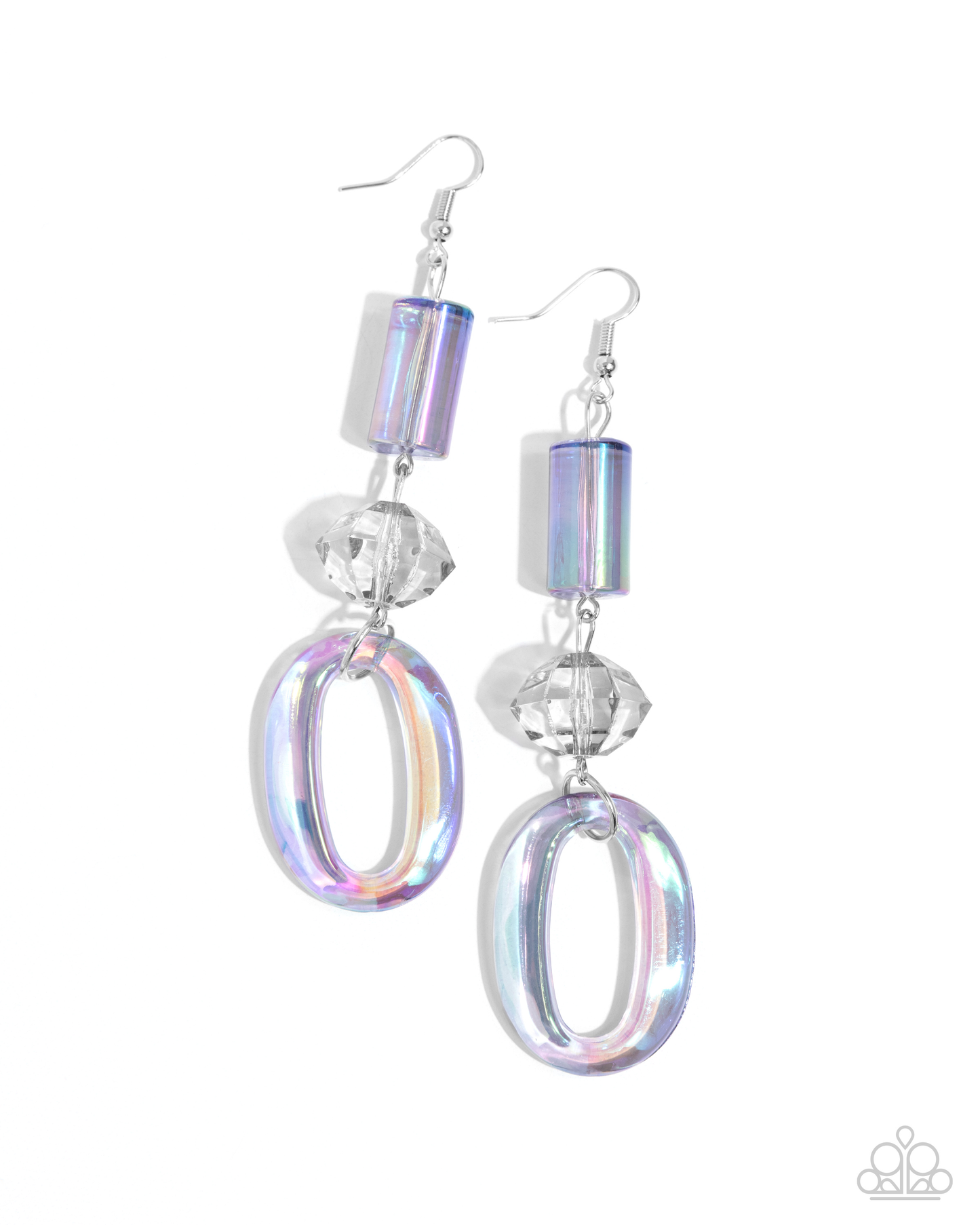 Paparazzi Iridescent Infatuation - Silver Earring P5SE-SVXX-200XX