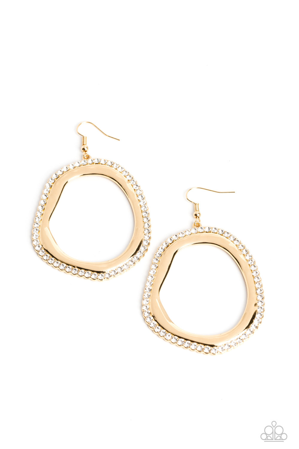 Paparazzi Scintillating Shareholder - Gold Earring  P5RE-GDXX-274XX