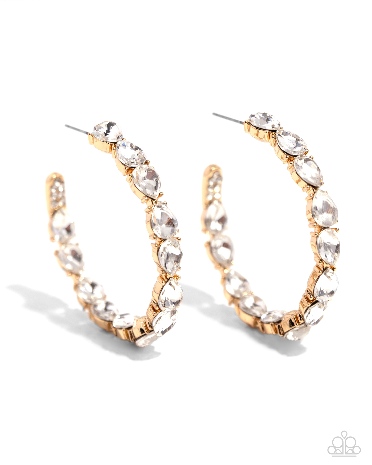 Paparazzi Presidential Pizzazz - Gold Post Earring P5HO-GDXX-339XX