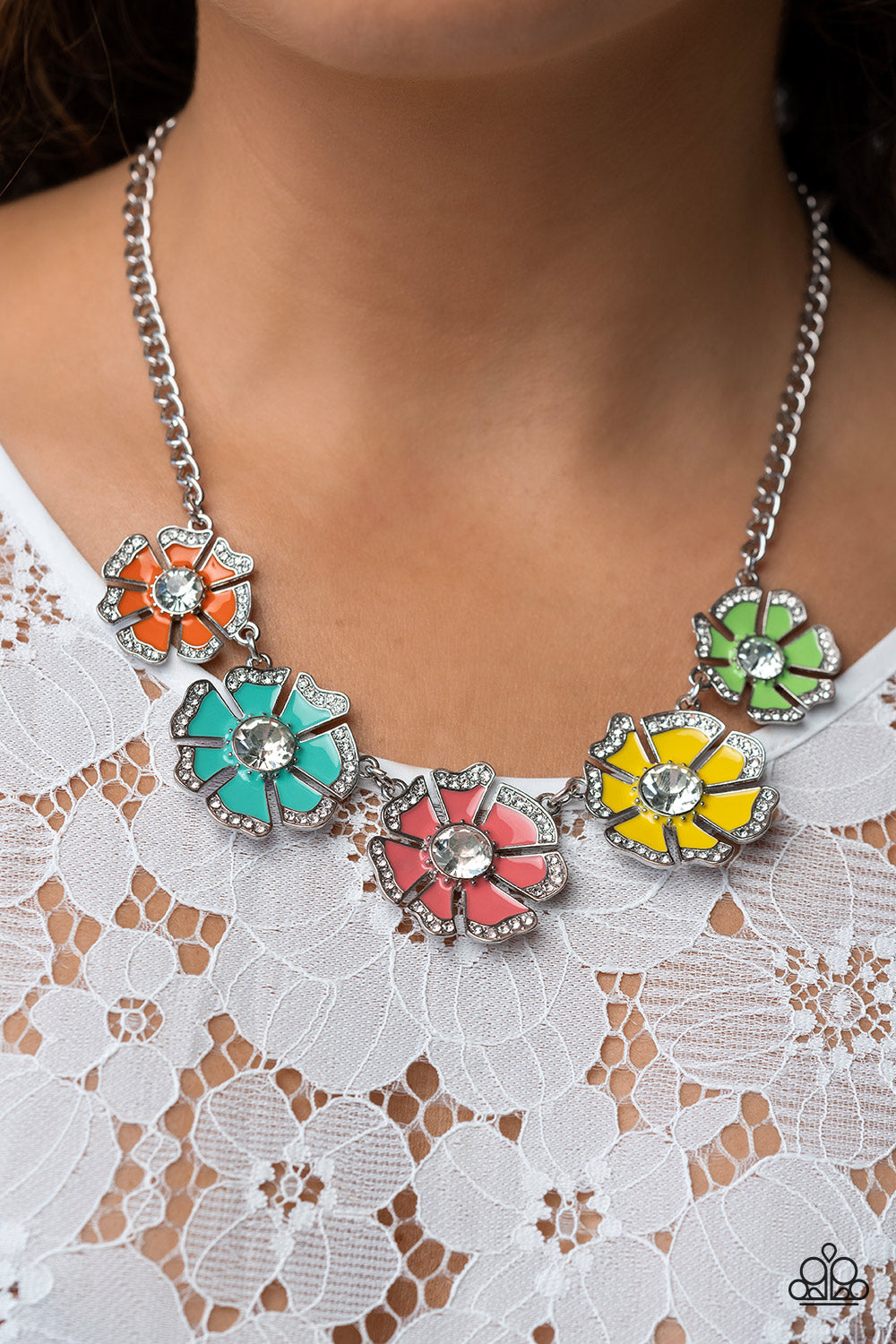 Paparazzi Playful Posies-Multi Necklace