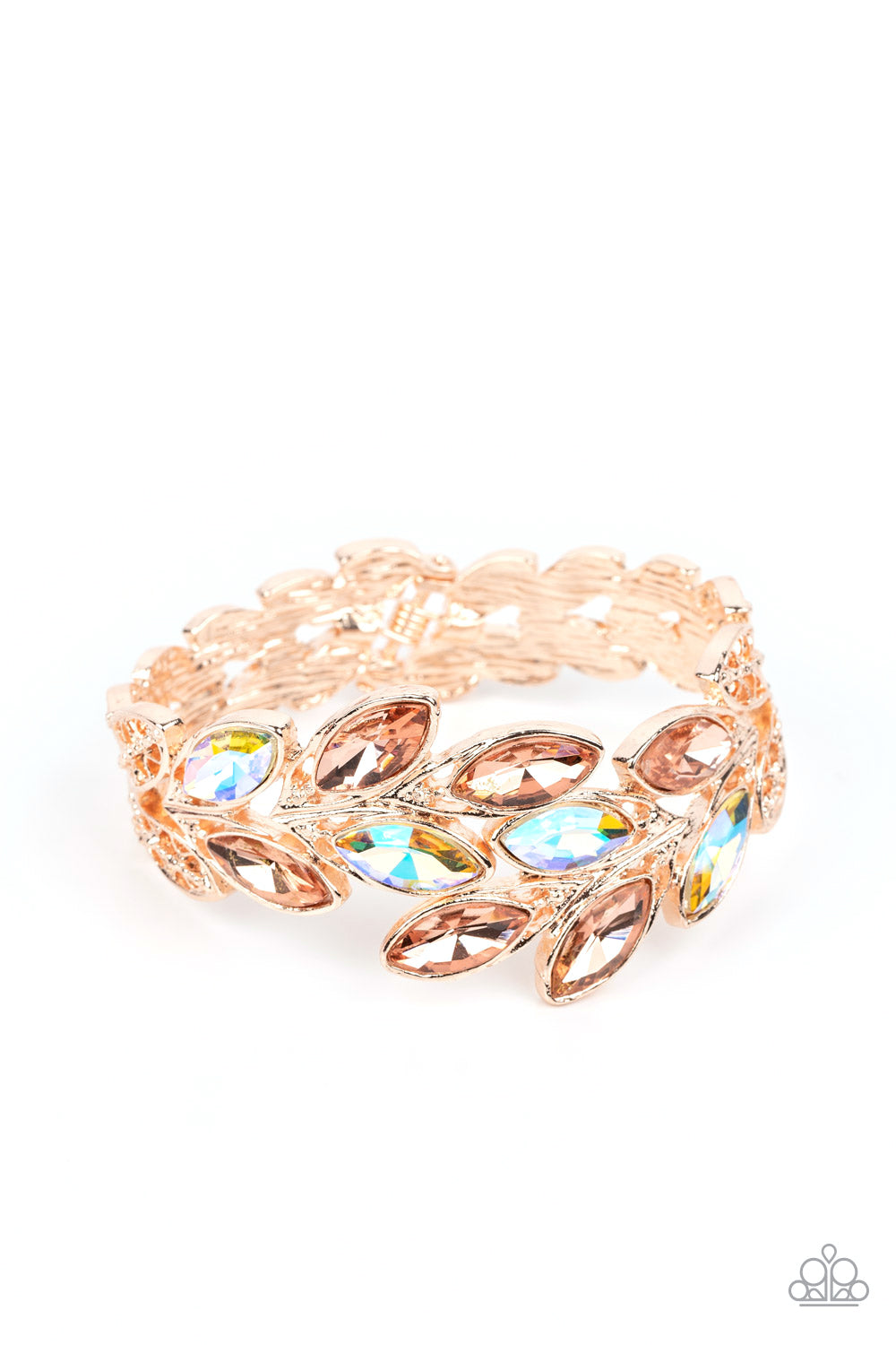 Paparazzi Luminous Laurels- Rose Fold Bracelet