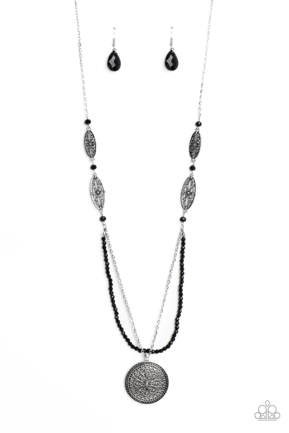 Garden of Grace - Black Necklace - Paparazzi Accessories