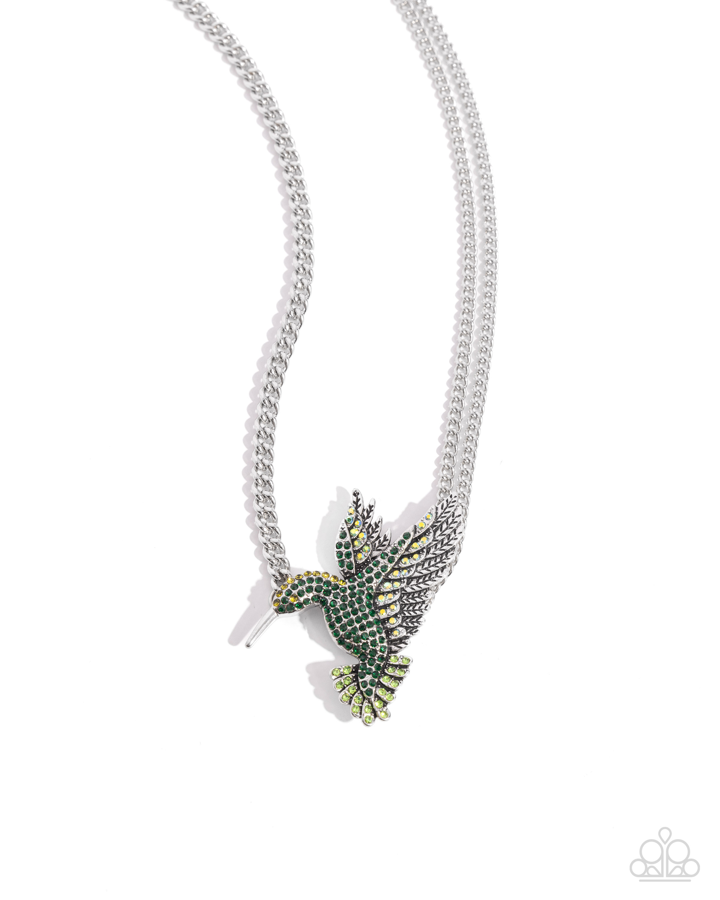 Paparazzi Hummingbird Headline - Green Necklace P2WH-GRXX-417XX