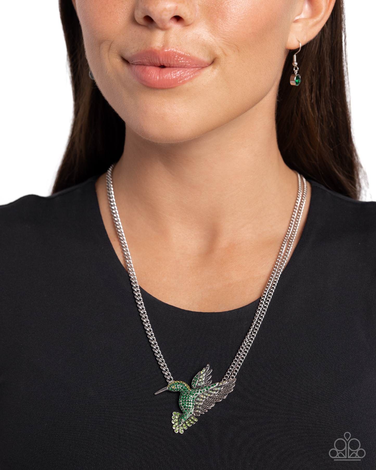 Paparazzi Hummingbird Headline - Green Necklace P2WH-GRXX-417XX