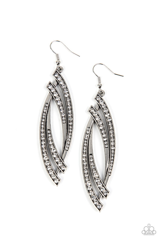 Paparazzi Twinkle for Two - White Earring  P5ED-WTXX-043XX