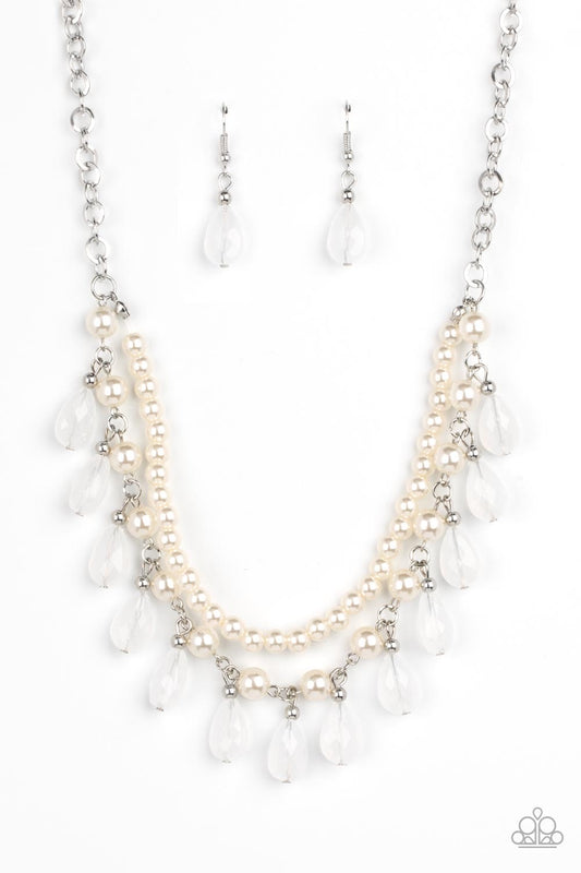 Paparazzi Dreamy Destination Wedding - White Necklace P2RE-WTXX-568XX