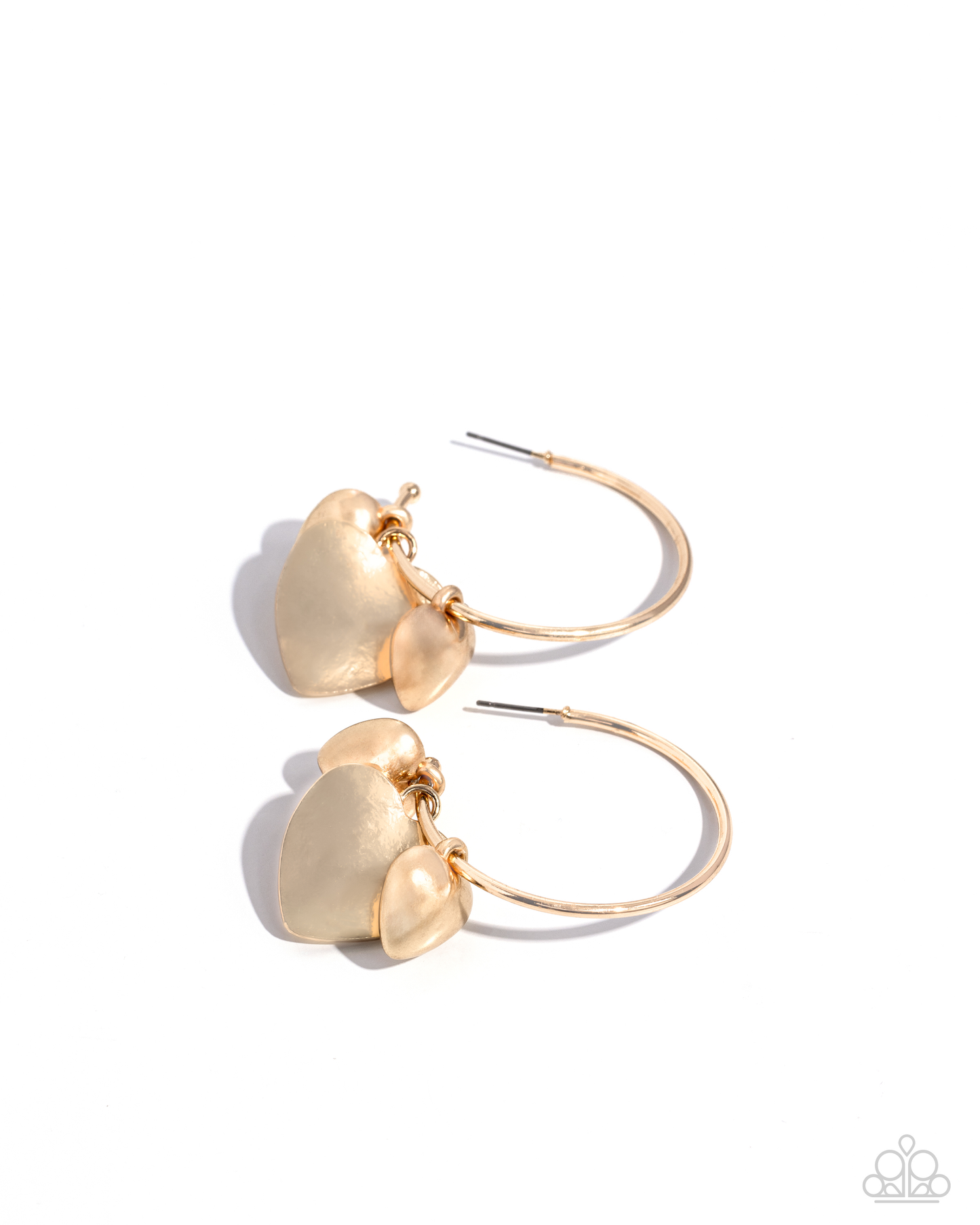 Paparazzi Casually Crushing - Gold Post Earring P5HO-GDXX-345XX