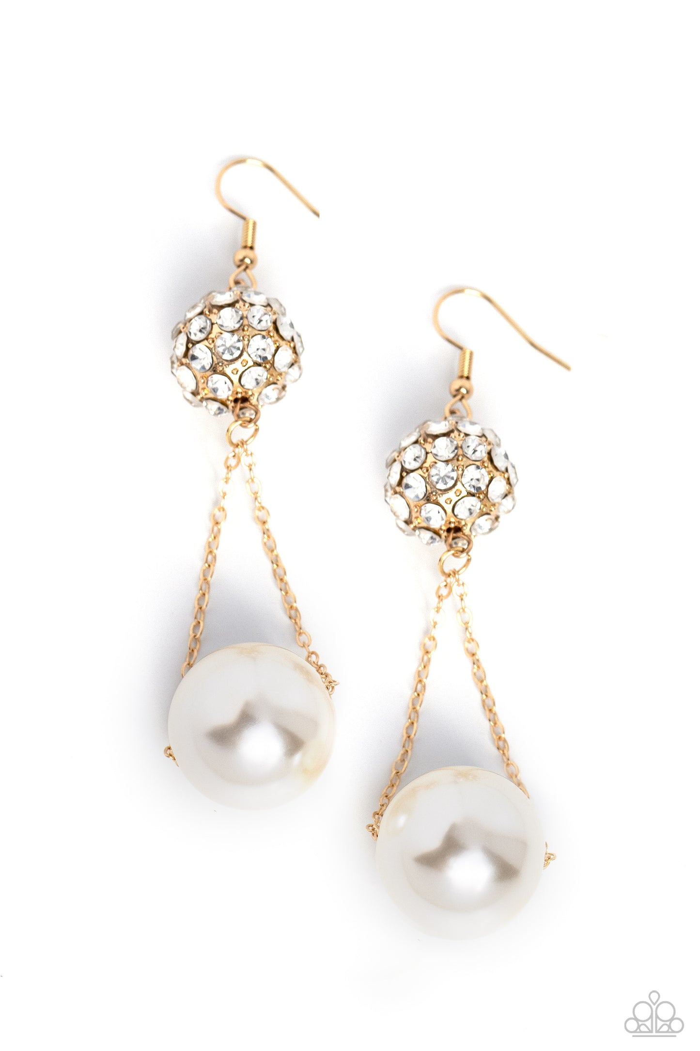 Paparazzi Ballerina Balance - Gold Earring  P5ST-GDXX-036XX