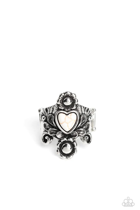 PAPARAZZI JEWELRY Paparazzi Ring ~ Trailblazing Tribute - White