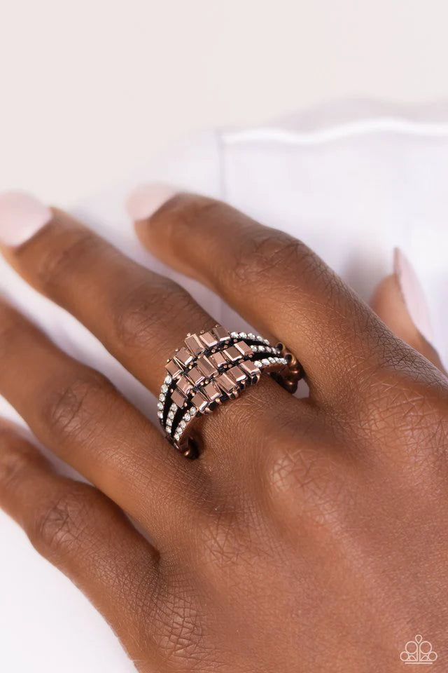 Paparazzi Stacking Up - Copper Ring