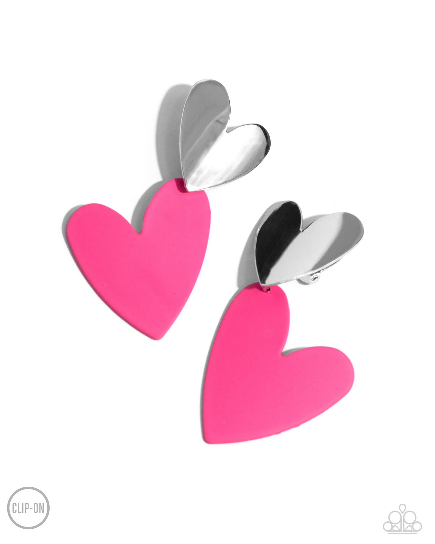 Paparazzi Romantic Occasion - Pink Clip On Earring  P5CO-PKXX-049XX