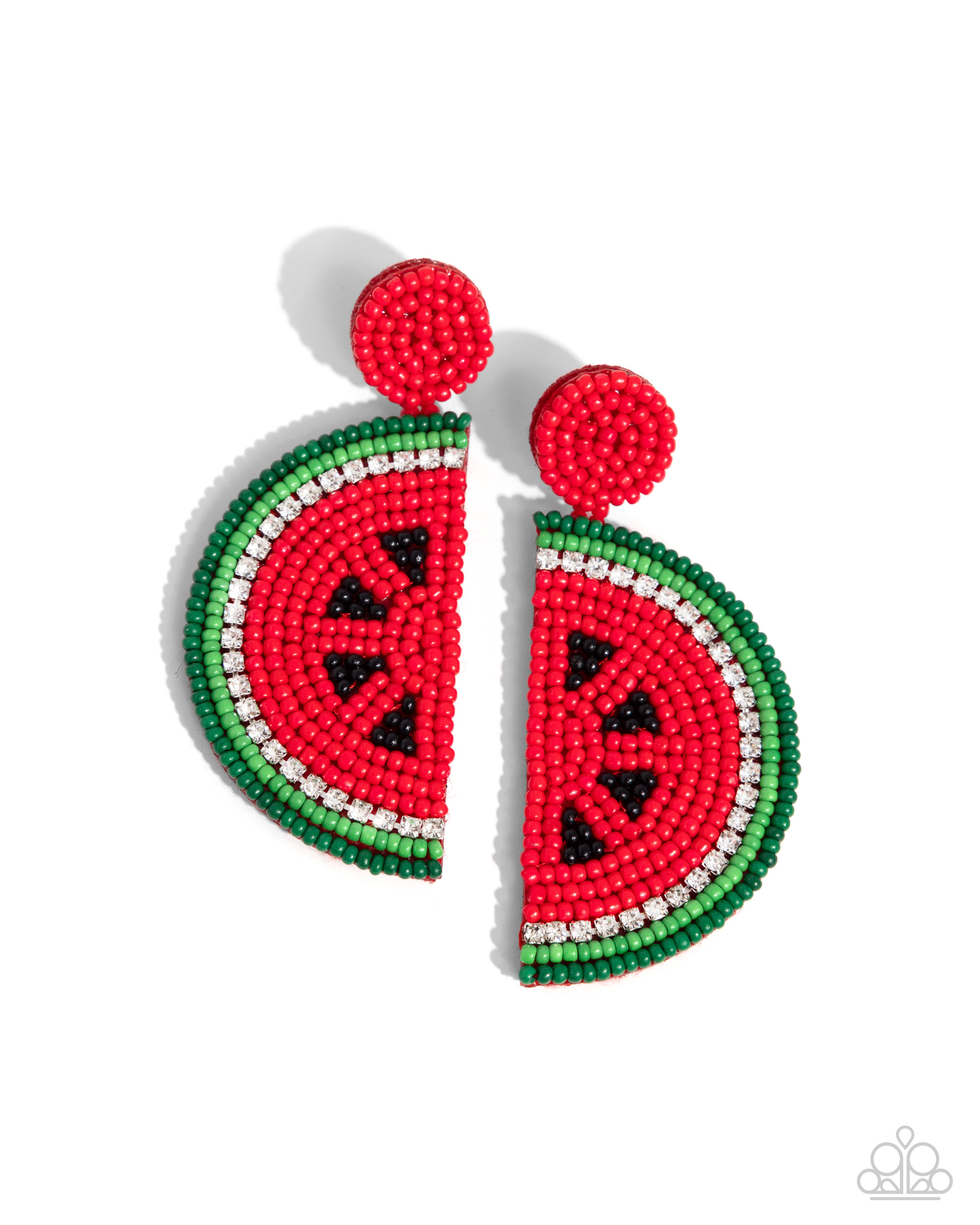 Paparazzi Watermelon Welcome - Red Post Earring P5PO-RDXX-059XX