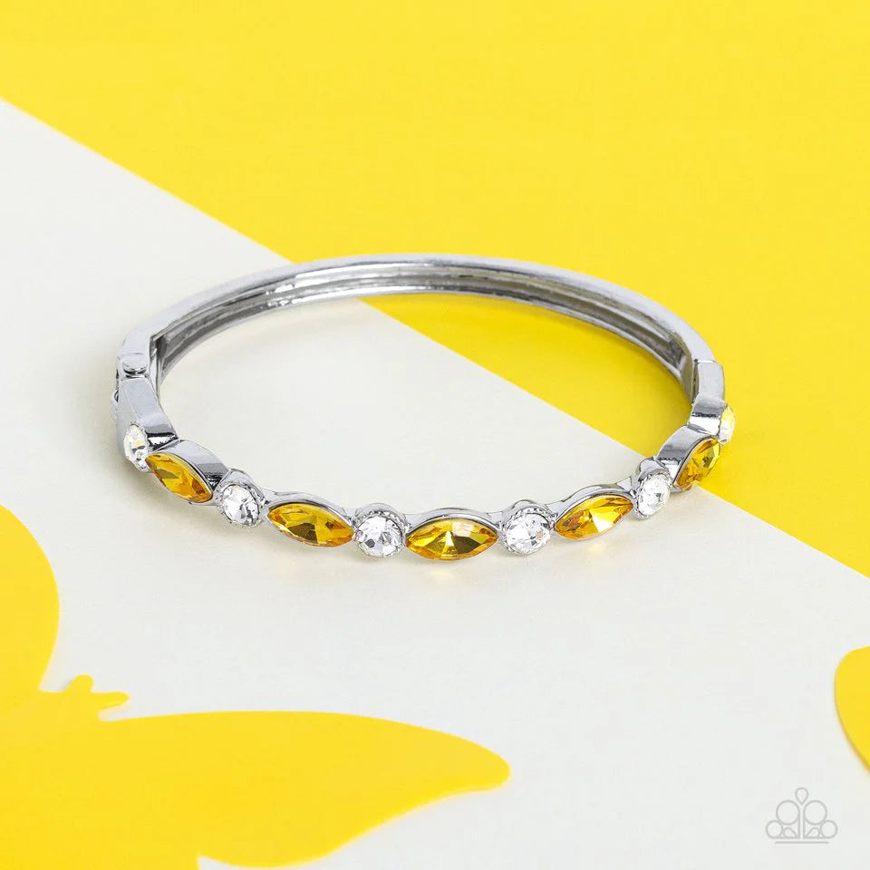 Paparazzi Petitely Powerhouse-yellow bracelet