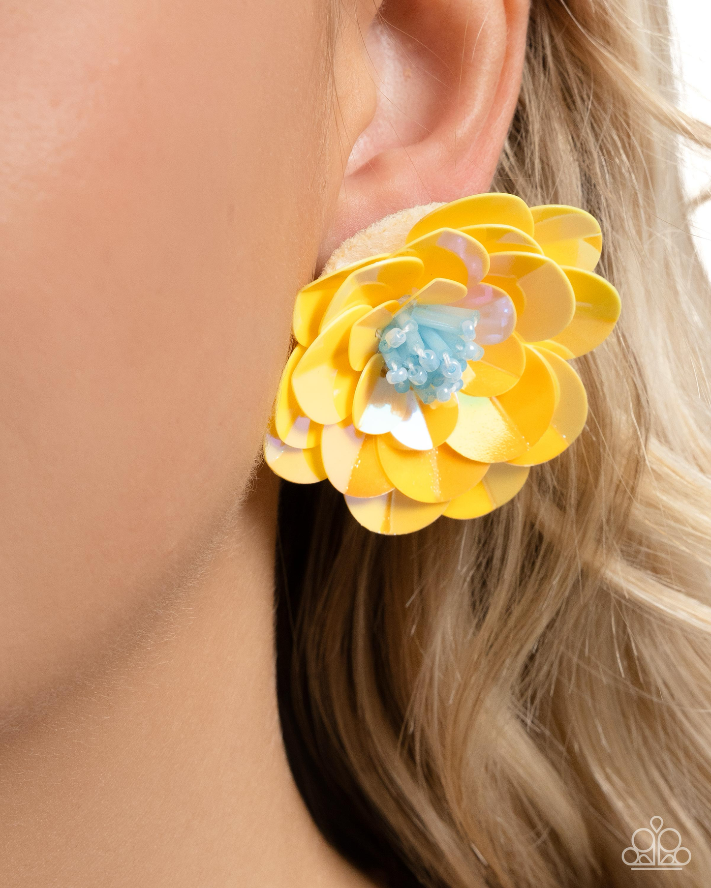 Paparazzi Floating Florals - Yellow Necklace P5PO-YWXX-039XX