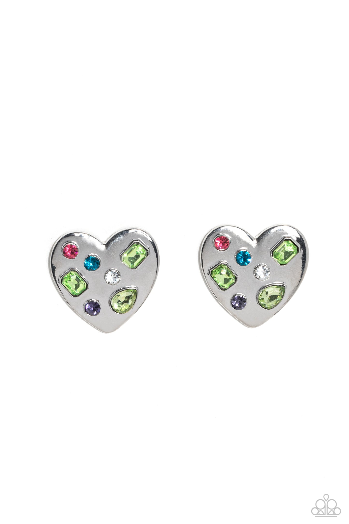 Paparazzi Relationship Ready - Green Post Earring   P5PO-GRXX-049NK