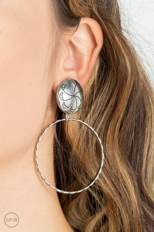 Paparazzi Rural Renewal - Silver Clip On Earring