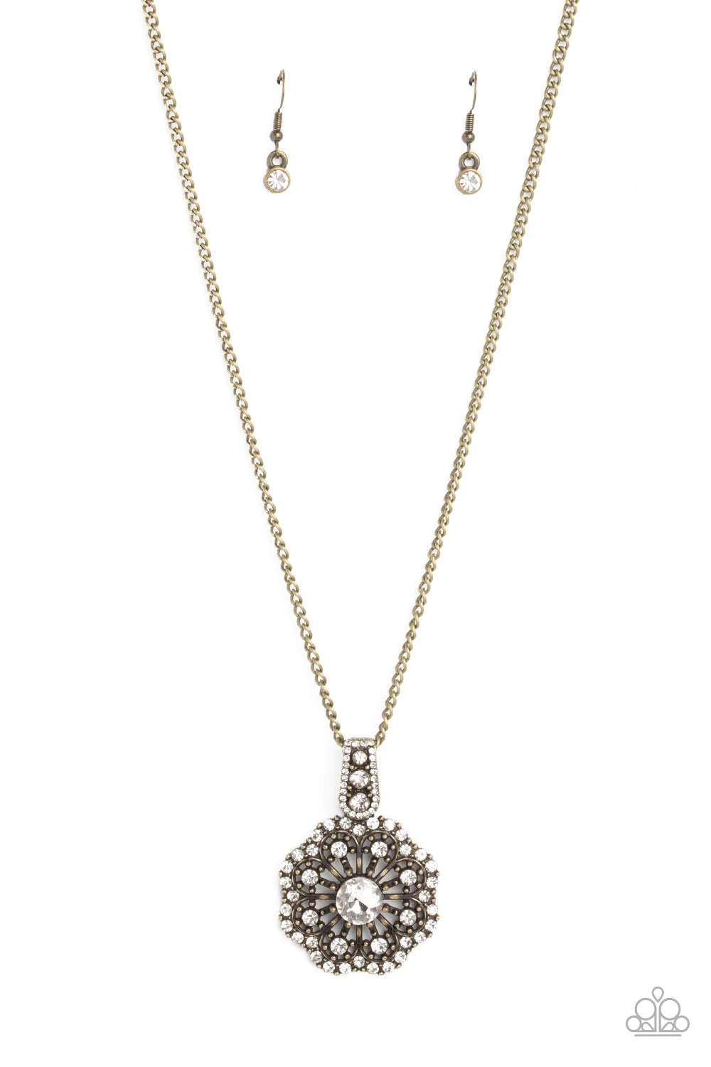 Bewitching Brilliance - Brass Necklace - Paparazzi Accessories