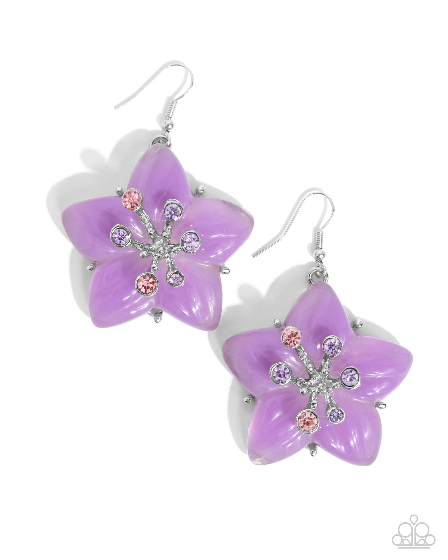 Paparazzi Summer Sprigs - Purple Earring  P5ST-PRXX-032XX