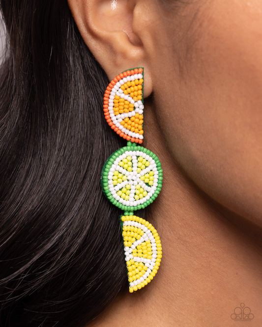 Paparazzi Fresh Fruit - Multi Post Earring  P5PO-MTXX-124XX