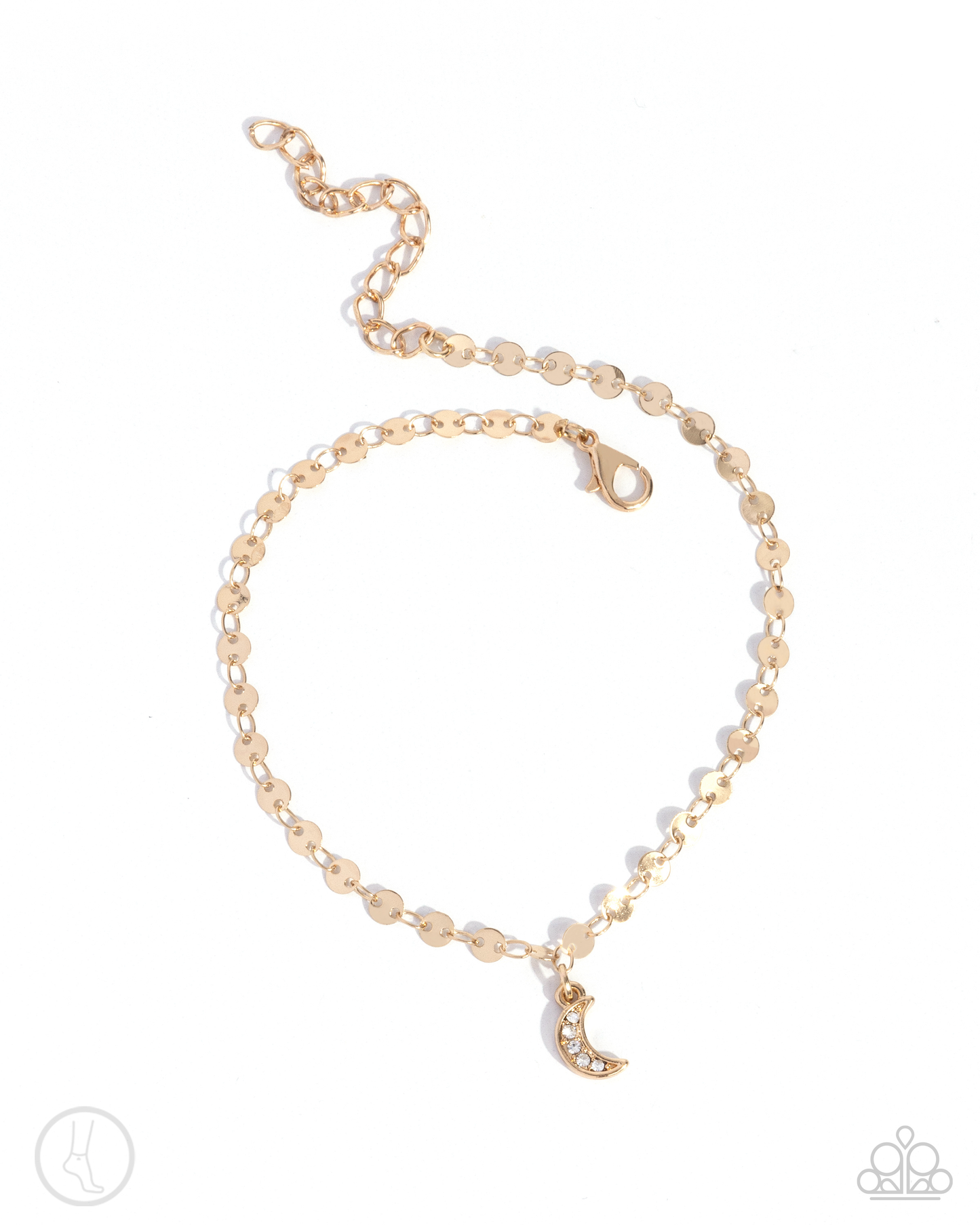 Paparazzi Crescent Chic - Gold Anklet P9AN-GDXX-087XX