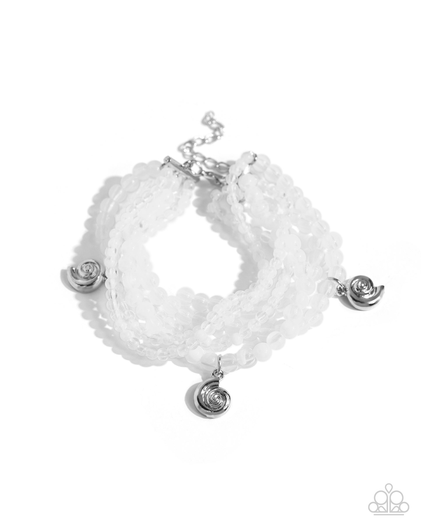 Paparazzi Swirling Shopaholic - White Bracelet P9SE-WTXX-268XX