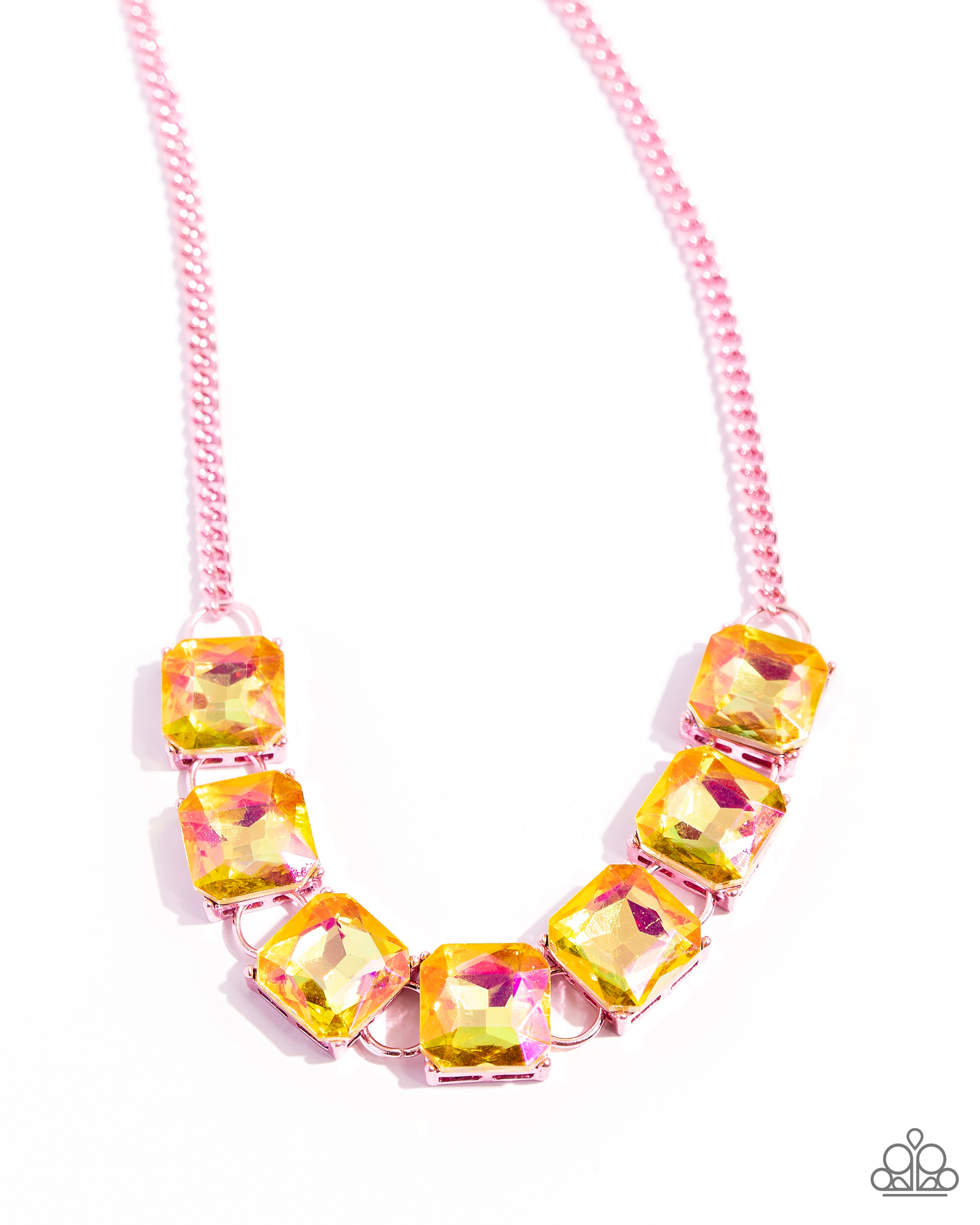 Paparazzi I SQUARE to Secrecy - Pink Necklace P2ST-PKXX-171XX